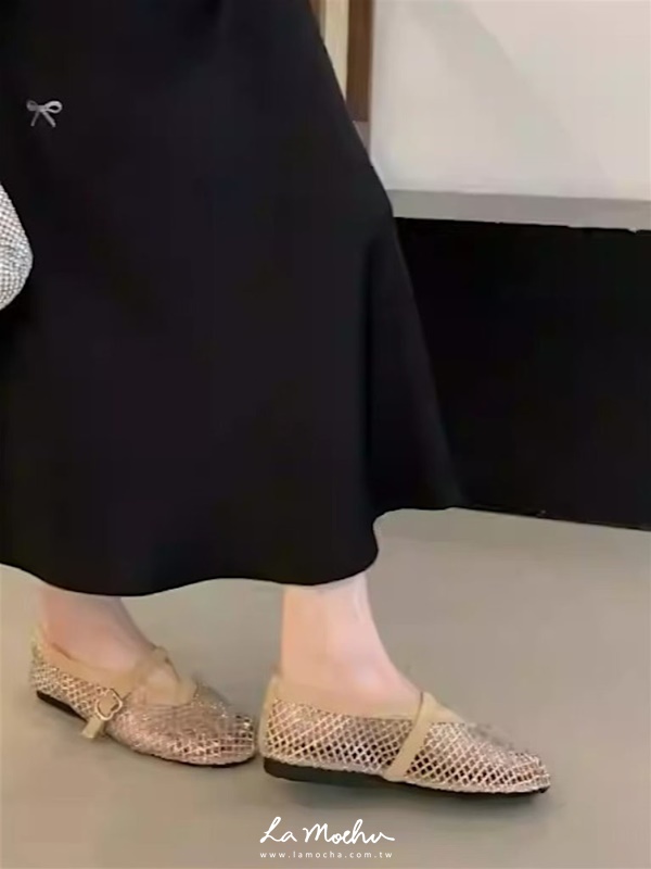 手工亮鑽麂皮網鞋(正常版)(闆娘.花花清單)